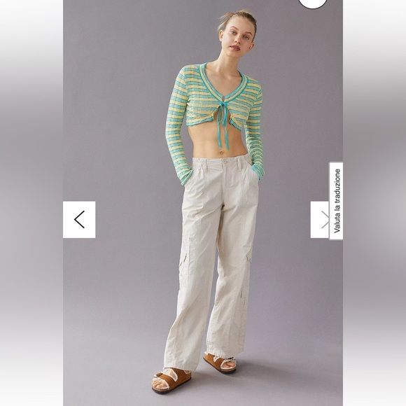 Urban outfitters Striped Cropped Cardigan - Picture 3 of 7